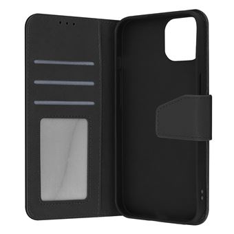 Capa de Couro Premium Avizar para iPhone 14 Pro Max | Função de Suporte de Vídeo - Preto - 1