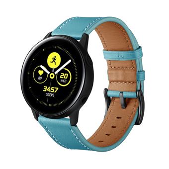 Pulseira de Couro Genuíno Magunivers | Azul | para Samsung Galaxy Watch Active1/Active2 40mm/44mm - 1