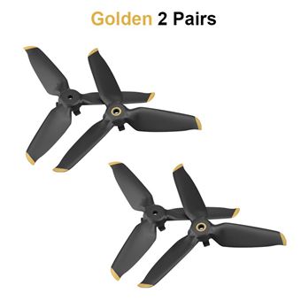 Hélices HSMY 5328S para DJI FPV Combo | Dourado | 2 Pares - 1