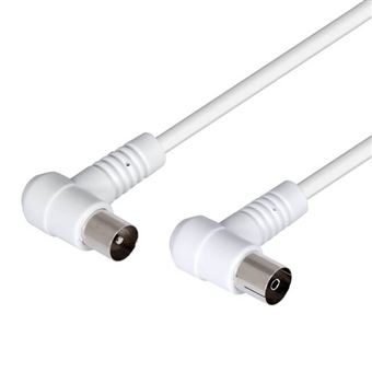 Cabo de Antena de TV NIMO 90º Macho / Fêmea | 2,5 m - 1