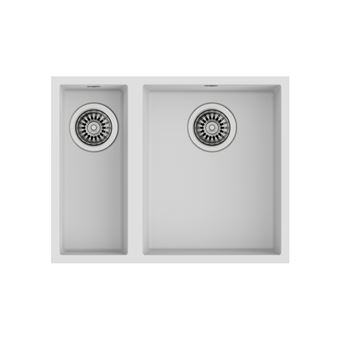 Lava-Loiça Teka Square 2C 560 TG | 2 Cubas | Branco - 1