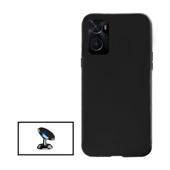 Kit Phonecare Suporte Magnético + Capa Proteção Traseira Silicone para Oppo Reno7 Z 5G - Preto - 1