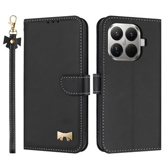Capa Flip FOXDOCK para Xiaomi 15T Pro | Tipo Carteira | Couro | 3 Compartimentos para Cartões | Preto - 1