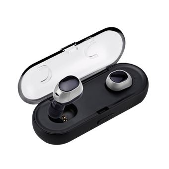 Auriculares Bluetooth Magunivers TWS16 Wireless Universal com Estojo de Armazenamento de Carga Cinzento