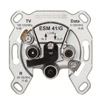 Caixa para Tomadas Kathrein ESM 41/G | Prateado - 1