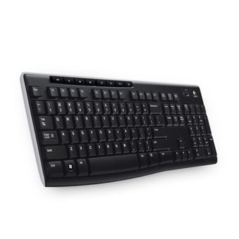 Teclado Wireless Logitech Wireless Keyboard K270 | Idioma: Checo | Preto - 1