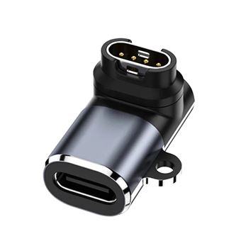 Adaptador de Carga 90° Type-C(F) to Garmin(M) GIFT4ME para Garmin Enduro 3 | Cinza - 1