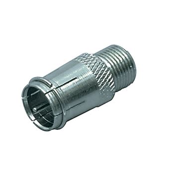 Conector coaxial Valueline FC-027 | Prateado - 1