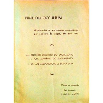 Nihil diu occultum. - 1