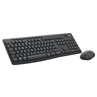 Teclado Wireless + Rato Logitech 920-012065 | Idioma: Alemão | Grafite - 1