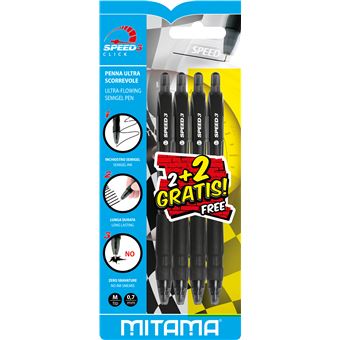Esferográfica Mitama Penna Scatto Speed 3 Nera Punta 0.7 pz.2 | Preto - 1