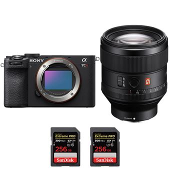 Sony A7CR Preto + FE 85mm f/1.4 GM + 2 SanDisk 256GB Extreme PRO UHS-II SDXC 300 MB/s + PDF MCZ DIRECT - 1
