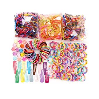 Kit de Acessórios para Penteados de Criança Goeik com Elásticos e Ganchos - 1