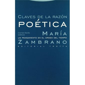 Claves de La Razon Poetica : Maria Zambrano, Un Pensamiento En El Orden del Tiempo - 1