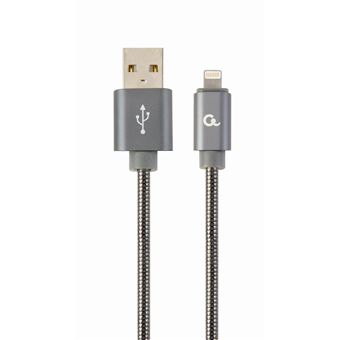Cabo Lightning Cablexpert CC-USB2S-AMLM-1M-BG | Cinzento - 1