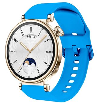 Bracelete suave em silicone liquido Antiimpacto para Huawei Watch GT 5 Pro 42mm | Azul - 1