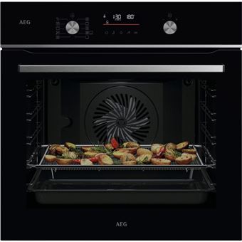 Forno Elétrico AEG Series 6000 Forno multifunções Série 6000 SenseCook com LUX | Pirolítico | 71 L | 59.5 cm | A+ | Preto - 1