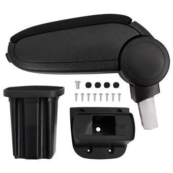 Apoio de Braço para Carro vidaXL | 12x32x(34-50) cm | ABS Preto - 1