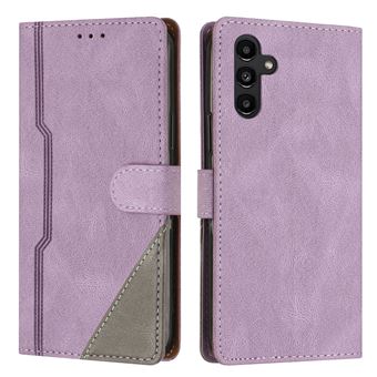 Capa FOXDOCK para Samsung Galaxy A34 5G | Fecho Magnético | Pele TPU Macia | 3 Compartimentos para Cartões | Função de Suporte | Roxo - 1