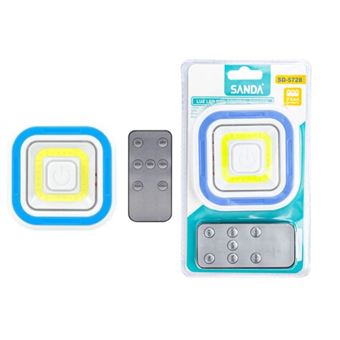 Luz LED Portátil com Controlo Remoto SANDA SD-5728 - Branco - 1