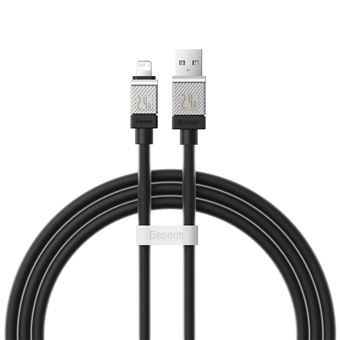 Cabo BASEUS CAKW000401 | USB-C para Lightning | 2.4A | 1 m - Preto - 1