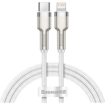Cabo Lightning Baseus Cafule | Branco - 1