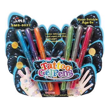 Marcadores Makro Paper Tatoo com Brilhos - 1