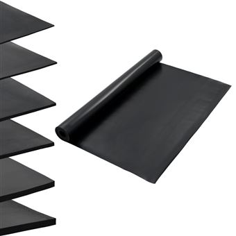 Tapete de borracha antiderrapante vidaXL | liso | 1,2x5 m 2 mm - 1