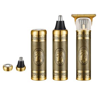 2 x Máquinas de Cortar Cabelo / Barba / Aparador SANDA SD-5881 | Wireless | Dourado - 1