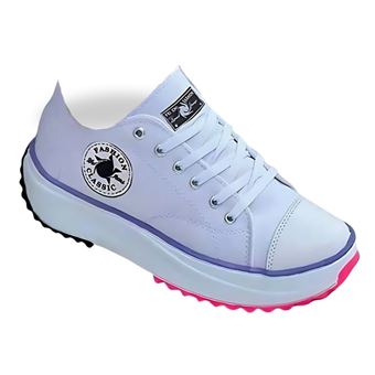 Sapatilhas de Lona Femininas | Branco | Tamanho 37 - 1
