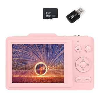 Máquina Fotográfica Compacta DUDAO H16 4K HD | 48MP | 16x Zoom | 32G | Rosa - 1
