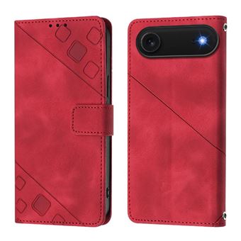 Capa ZURSANA para iPhone 17 Air | Flip | Couro PU | À Prova de Choque | Suporte Dobrável | Fecho Magnético | Vermelho - 1