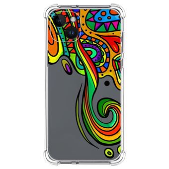 Capa Tumundosmartphone de silicone anti-choque para iPhone 14 Plus (6.7) design  com desenhos coloridos - 1