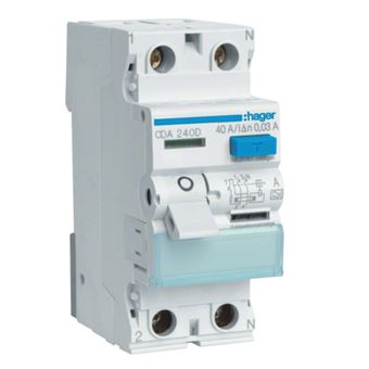 Disjuntor Hager CDA240D | Cinzento, Branco - 1