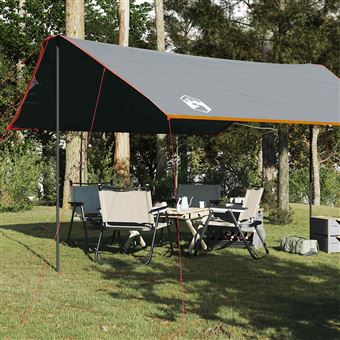 Lona de campismo vidaXL | 460x305x210 cm | impermeável laranja - 1