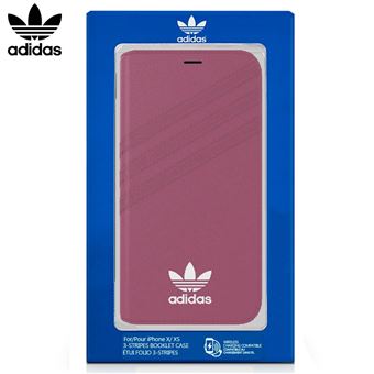 Capa Livro COOL para iPhone X / iPhone XS Licença Adidas Rosa - 1
