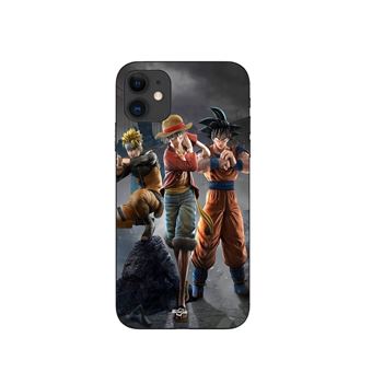 Capa Maniacase para Iphone 12 Sangoku naruto Luffy one piece Dragon Ball z 3D Anime manga - 1