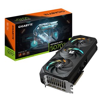 Placa de Vídeo GIGABYTE GeForce RTX 5070 Ti GAMING OC 16G | Preto - 1