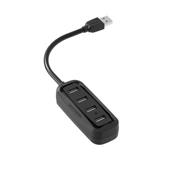 HUB USB Vention | 4 Portas UBS 2.0 | 0,5 m - Preto