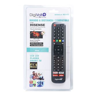 Comando/Controlo Remoto para Televisão HISENSE, DIGIVOLT HI-49 | Preto - 1