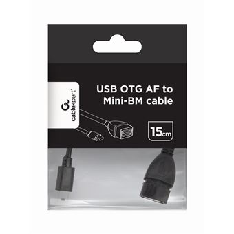 Cabo Usb Gembird USB mini/USB 0.15m | Preto - 1