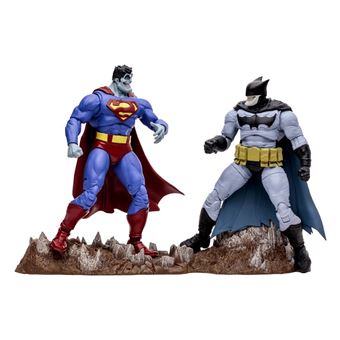 Conjunto de 2 Figuras McFarlane Bizarro e Batzarro DC Multiverse | 18 cm - 1
