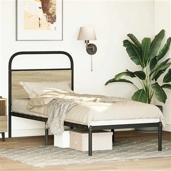 Cabeceira de substituição vidaXL | 75 cm | derivados madeira/aço carvalho sonoma - 1