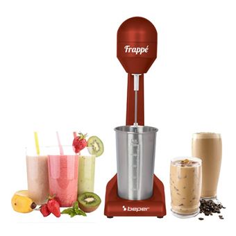 Automatic Milk Frother/warmer Beper BP.690 | Vermelho, Aço inoxidável - 1