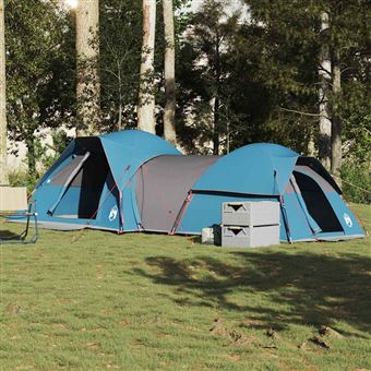 Tenda de campismo para 5 pessoas vidaXL | tecido impermeável azul - 1