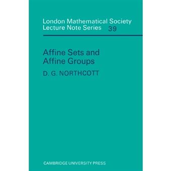 Affine Sets and Affine Groups - Paperback - 1980 - 1