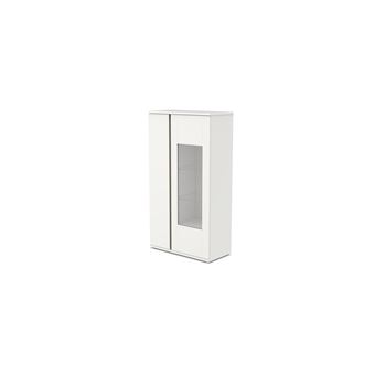 Elemento Cristaleira LOURINI Chiado - Branco e Carvalho - 1