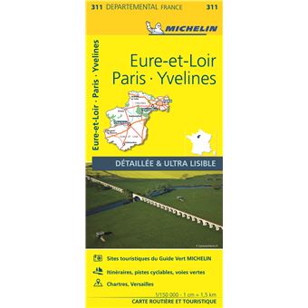 Eure-Et-Loir, Paris, Yvelines - Michelin Local Map 311 - 1