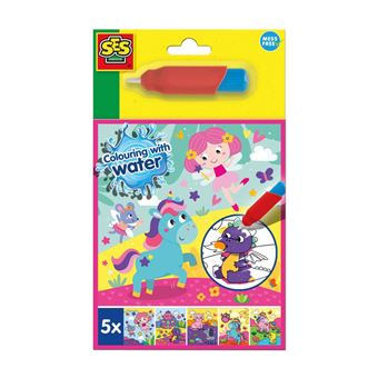 Livro de Colorir com Caneta de Água Ses | Fantasia - 1