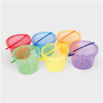 Balde Tickit Translucent Colour Buckets | Azul, Amarelo, Verde, Laranja, Roxo, Vermelho - 1
